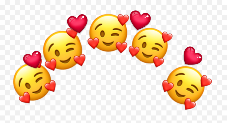 Heart Emoji Love Crown - Sticker By 48 Smiley,Smiley Heart Emoji
