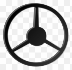 Silhouette Steering Wheel Clipart - Art Emoji