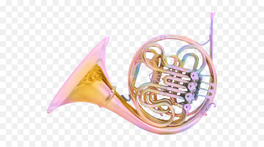 Frenchhorn Music Freetoedit - Horn Emoji,French Horn Emoji