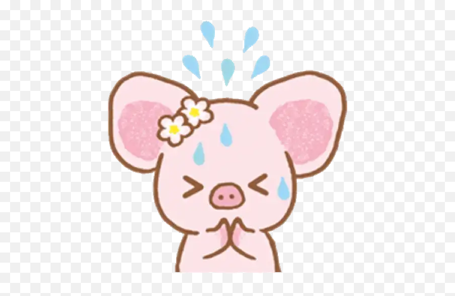 Piggy Girlu0027s Stickers Per Whatsapp - Piggy Girl Line Sticker Emoji,Girl Pig Emoji