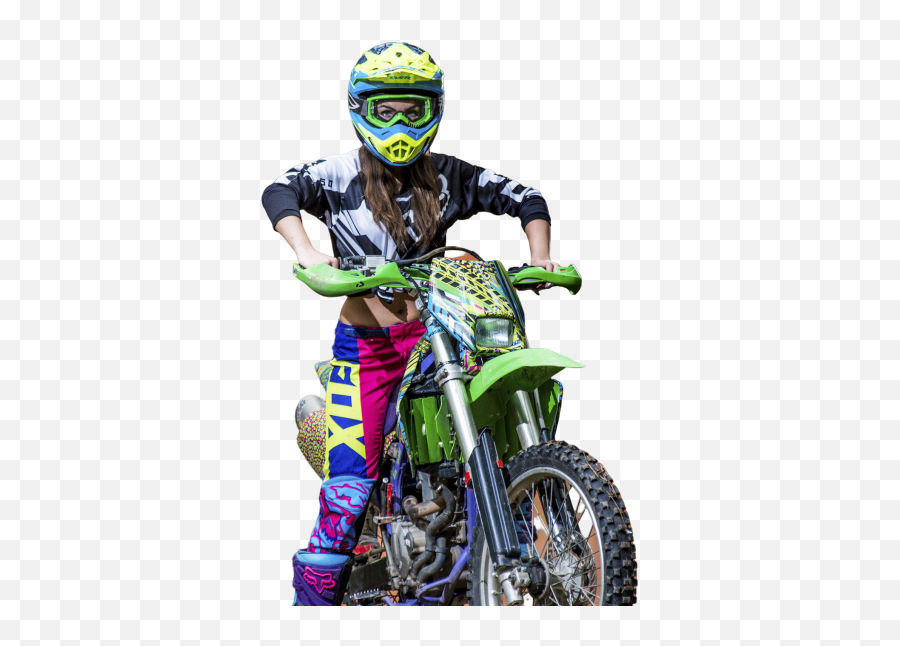 Girl Motorcycle Motosport Moto Motocross - Motorcycle Emoji,Motocross Emoji