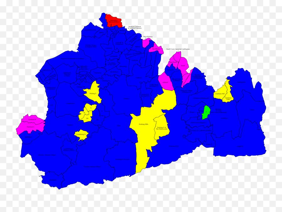 Council By - Surrey Election Results Map Emoji,Sparke Emoji