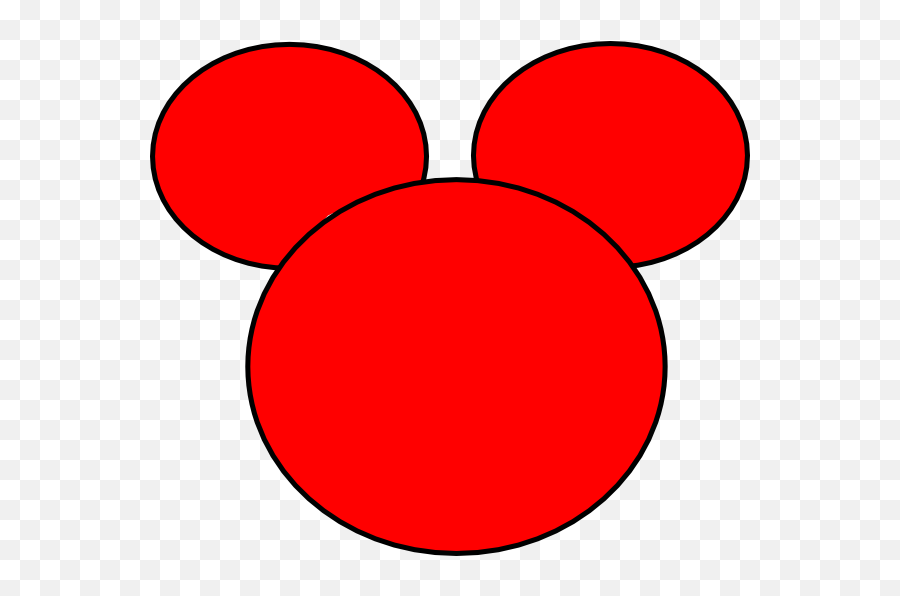 Free Ear Silhouette Download Free Clip Art Free Clip Art - Mickey Mouse Head Red Emoji,Emoji Ears