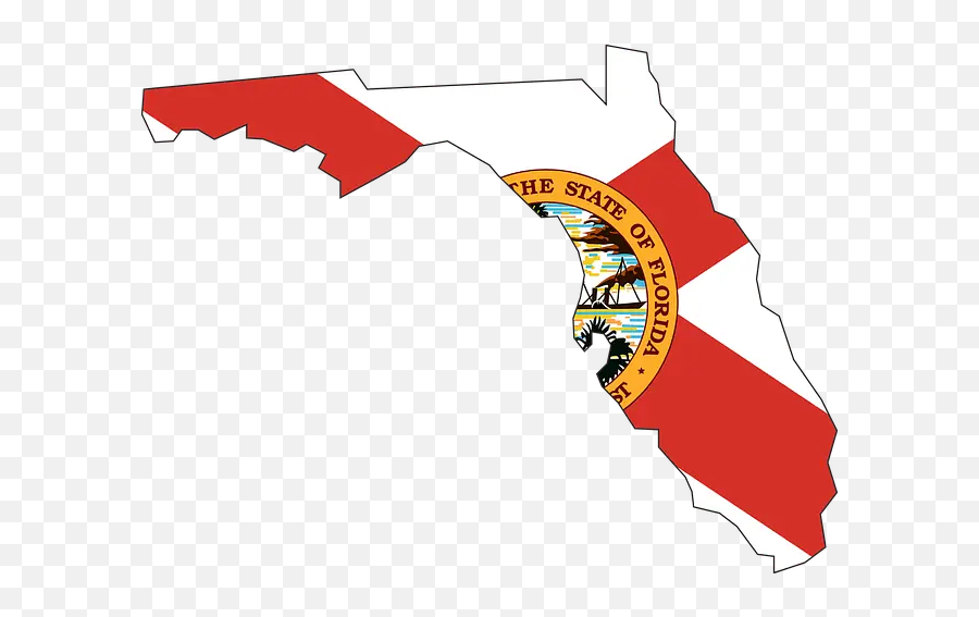 Color Codes Pictures Of Florida Flag - Florida State Outline With Flag Emoji,Confederate Flag Emoji