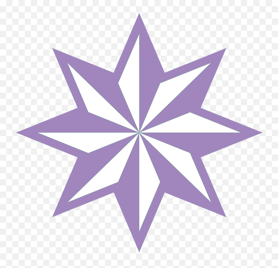 Clipart Stars Purple Clipart Stars Purple Transparent Free - 8 Point Nautical Star Emoji,Jewish Star Emoji