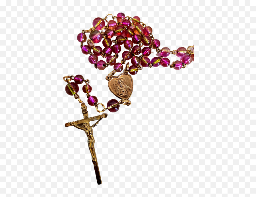 Jesus Heart - Gold Transparent Background Rosary Png Emoji,Rosary Emoji