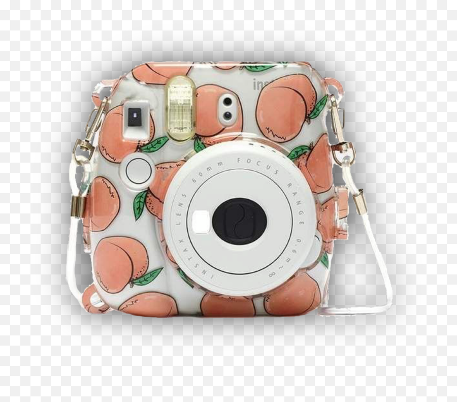 Peaches Polaroidcamera Polaroid Camera - Digital Camera Emoji,Emoji Camera Sticker