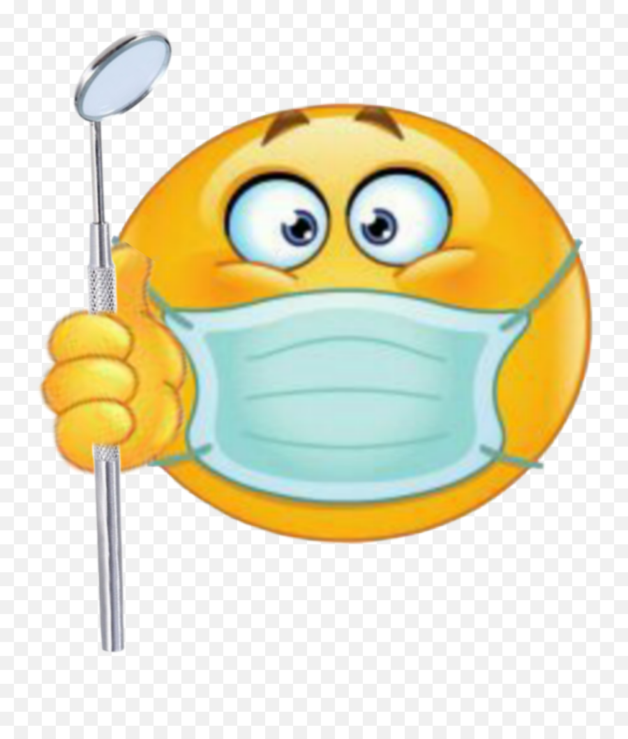 Doctor Dentist Smile Emoticon - Breathing Mask Emoji,Doctor Emoji