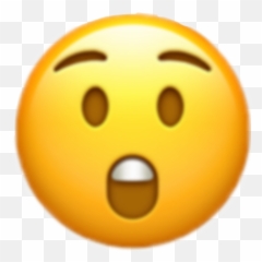Iphone Emoji Emojis Iphoneemoji Omg Emojisticker - Astonished Transparent Background