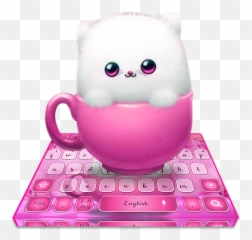 Cute Little White Cat Keyboard Theme - Celular De Menina Emoji,Cat Emoji Keyboard