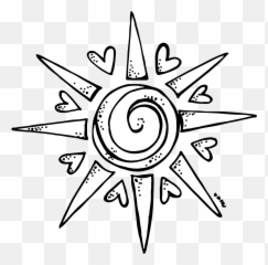 Clipart Sun Tired Transparent - White Sunshine Clip Art Emoji,Black And White Sun Emoji
