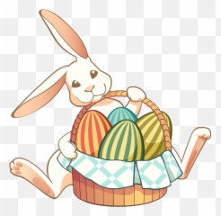 Free Easter Bunny Pictures Free - Easter Bunny And Basket Clip Art Emoji,Rabbit Egg Emoji