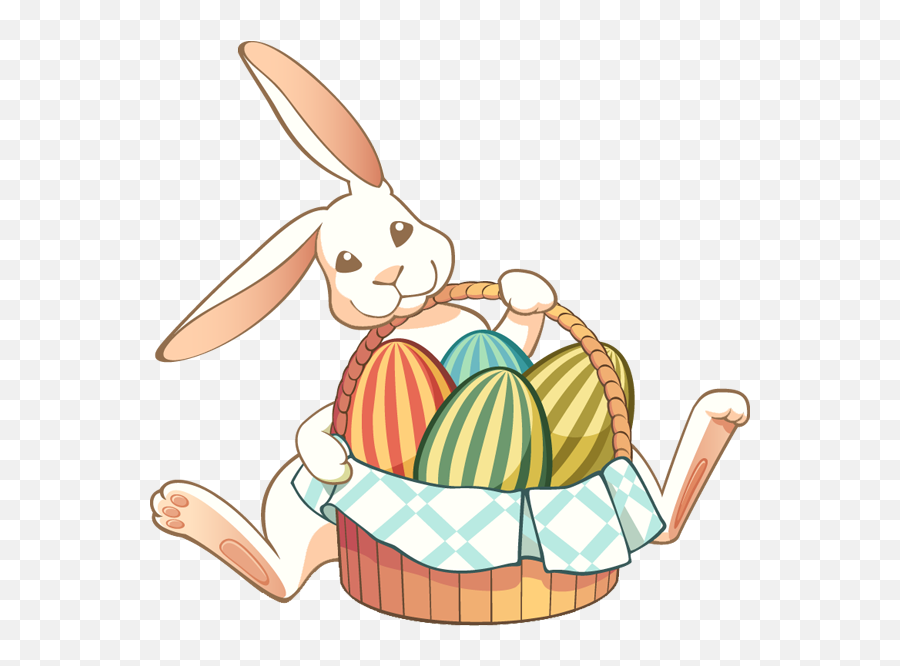 Free Easter Bunny Pictures Free - Easter Bunny And Basket Clip Art Emoji,Rabbit Egg Emoji