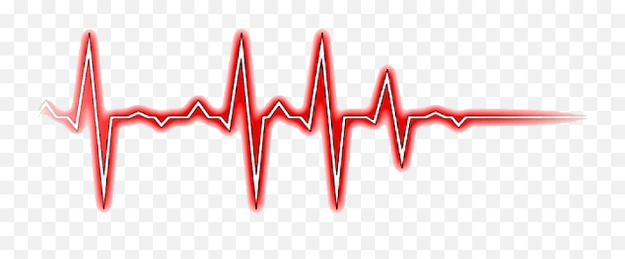 Wave Red Heartbeat - Transparent Background Heartbeat Png Emoji,Red Wave Emoji