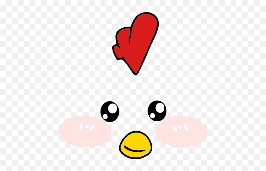 Chicken Face - Clip Art Emoji,Horse Face Emoji