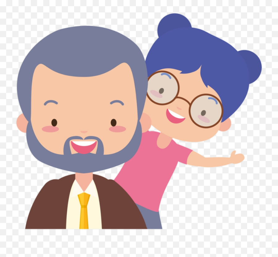 Dad Father Family - Father Daughter Illustration Emoji,Dad Emoji