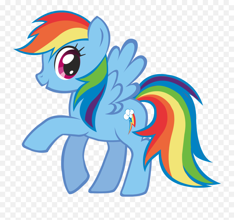 Library Of The Rainbow Fish Black And - My Little Pony Litle Pony Emoji,Fish Horse Emoji