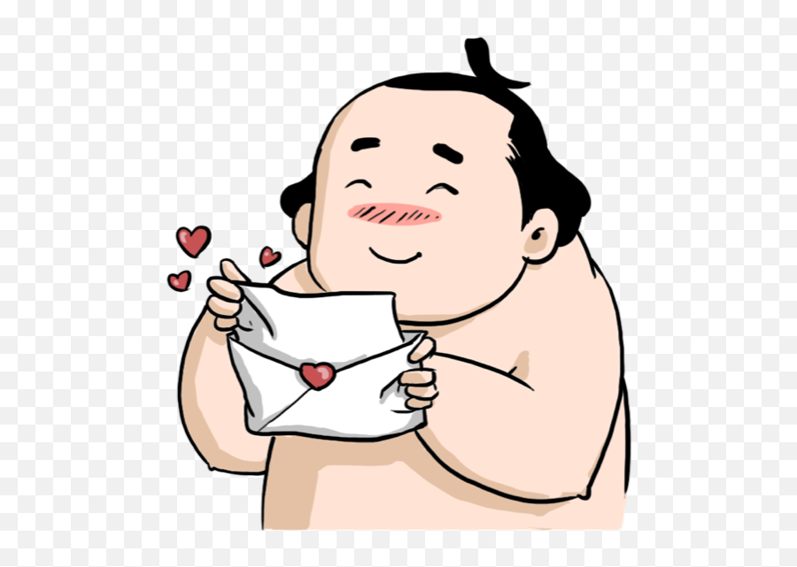 Sumo Wrestler Stickers Messages Sticker - Clip Art Emoji,Sumo Emoji