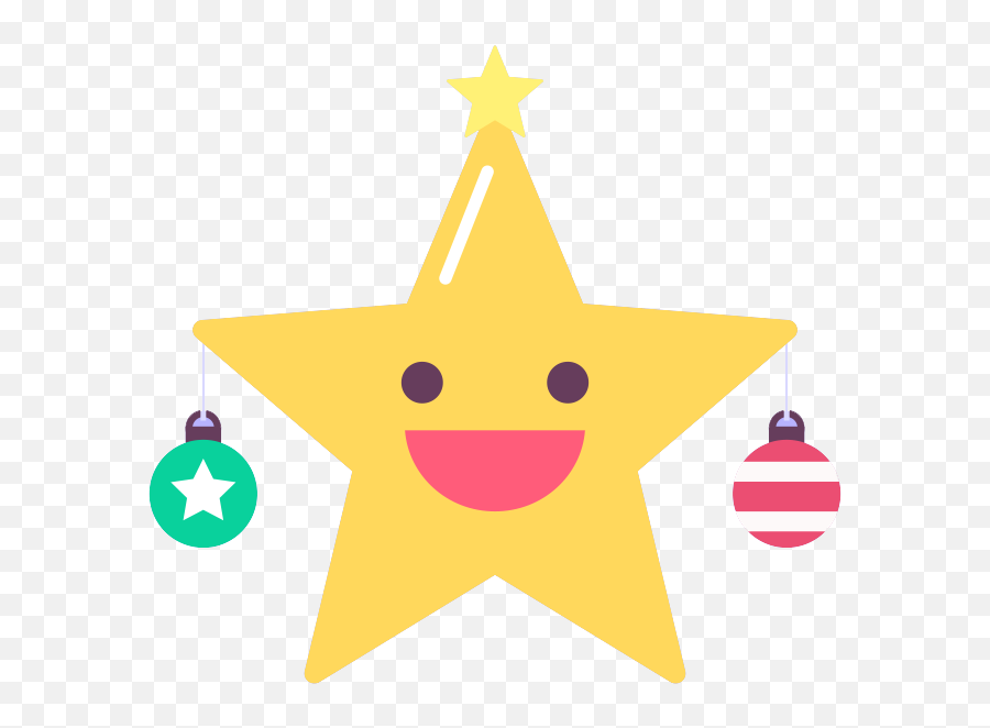 Christmas Holiday Emoji Transparent Background Png Mart - Clip Art,Star Emojis