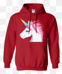 Unicorn Face Emoji Hoodie u2013 That Merch Store - Not My President