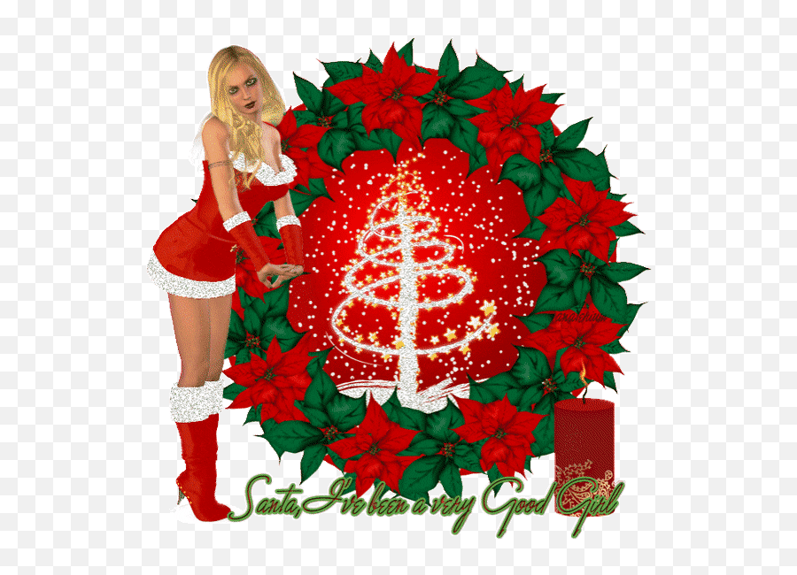 Top Santa Girl Stickers For Android U0026 Ios Gfycat - Christmas Santa Girls Transparent Emoji,Santa Emoticons