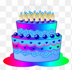 Happy Birthday Cake With Name Edit For Facebook Clip Art - Birthday Cake Clip Art Emoji,Facebook Cake Emoji