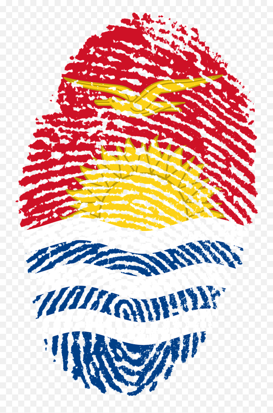 Kiribati Flag Fingerprint Country Pride - Indonesia Flag Fingerprint Png Emoji,Pride Flag Emojis