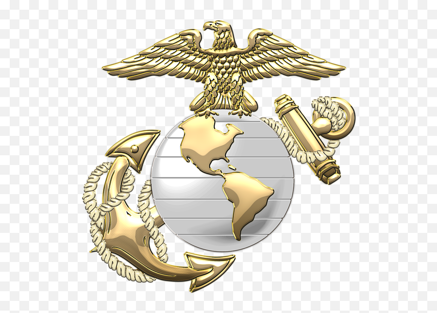 Marine Corps Eagle Globe And Anchor Clipart - Transparent Us Marines Logo Emoji,Eagle Globe And Anchor Emoji