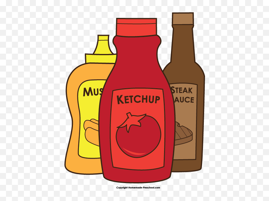 Clipart Ketchup Bottle Huge Freebie Download For Powerpoint - Bbq Food Clip Art Emoji,Ketchup Emoji