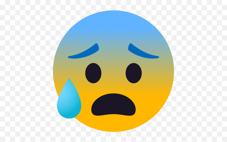 Anxious Face With Sweat People Gif - Uk Cafe Sakai Emoji,Anxiety Emoji