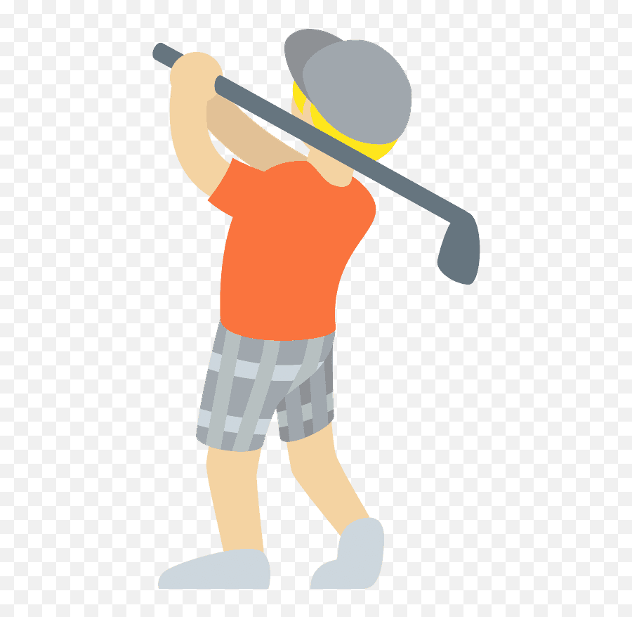 Person Golfing Emoji Clipart - Golf,Active Emoji