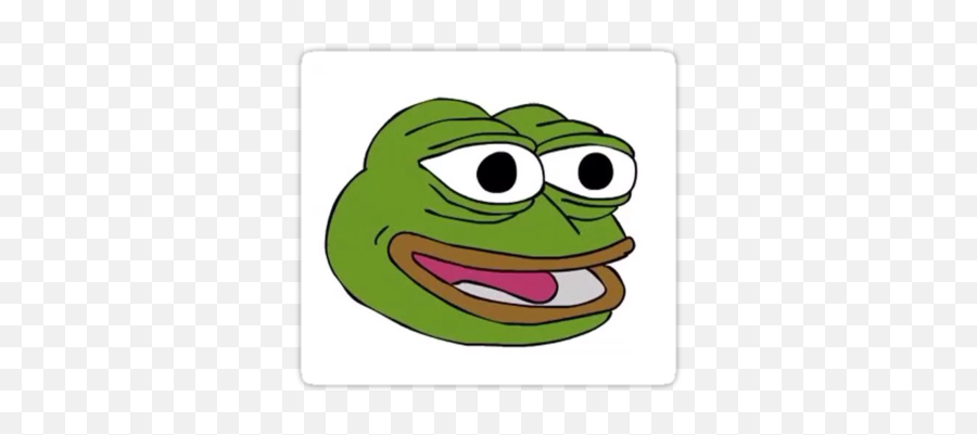 Pin - Transparent Pepe Frog Emoji,Frog Face Emoji
