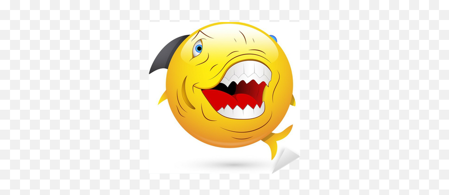 Smiley Vector Illustration - Smiley Fisk Emoji,Evil Emoticon