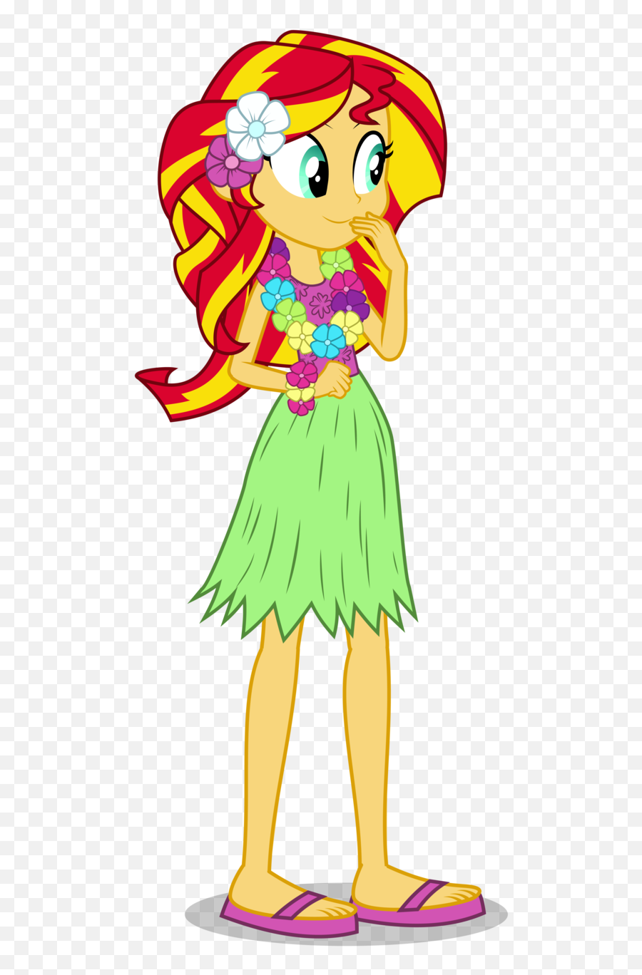 Mlp Equestria Girls Hawaii Clipart - Fictional Character Emoji,Hula Girl Emoji