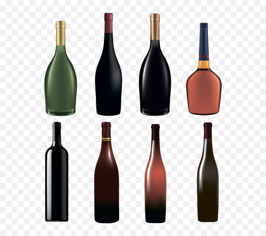 Bottles Wine Alcohol - Glass Bottle Emoji,Champagne Bottle Emoji