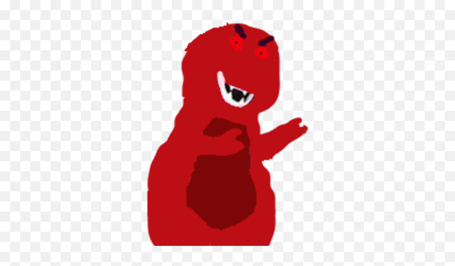 Demon Barney The Dinosaur - Aliança Underground Museum Emoji,Dinosaur Emoticons