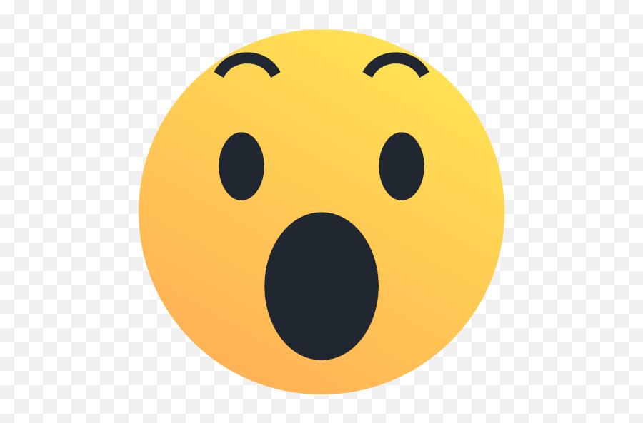 Emoji Emoticon Reaction Shock Surprise Icon,Shocked Emoji