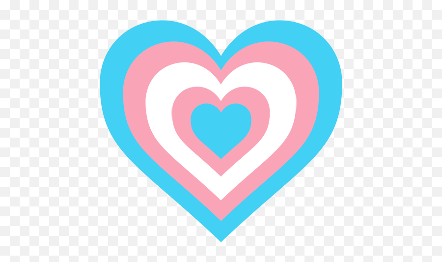 Transparent Trans Flag Hearts Emoji,Trans Heart Emoji