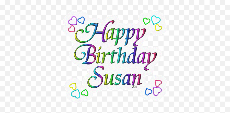 Happy Birthday Susan - Happy Birthday Susan Emoji,Happy Birthday Emoticons