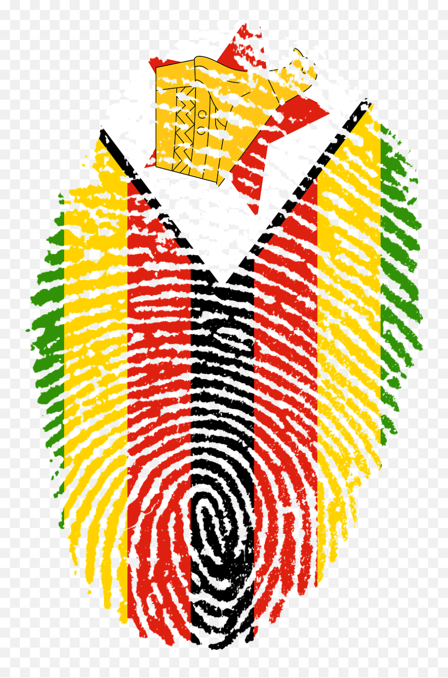 Zimbabwe Flag Fingerprint Country Pride - Zimbabwe Flag Fingerprint Emoji,Zimbabwe Flag Emoji