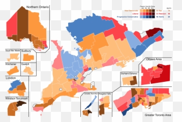 1990 Ontario General Election - Ontario Provincial Election Map Emoji,9.1 Emojis Download