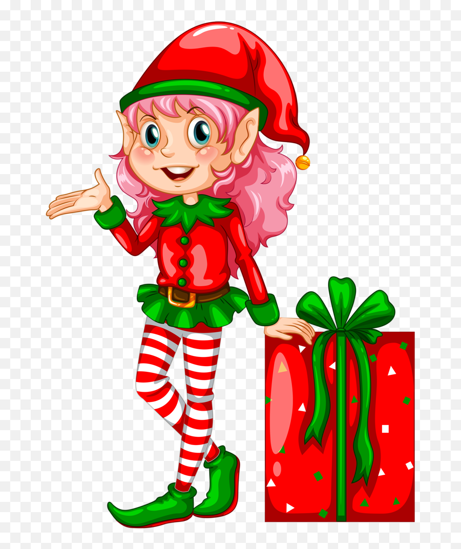 Elf Clipart Png - Transparent Background Christmas Elves Clipart Emoji,Christmas Elf Emoji