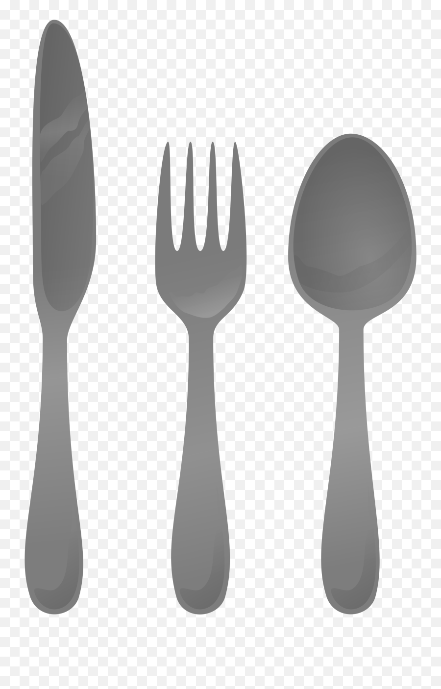 Silverware Black And White Transparent - Cutlery Clipart Emoji ...