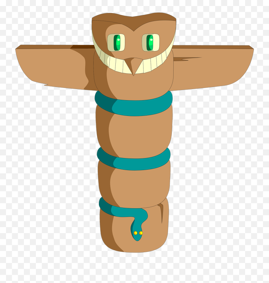 Totem Owl Snake Spooky Wood - Totem Serpent Emoji,Totem Pole Emoji