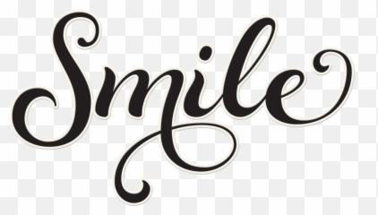 Hope Clipart Cursive - Smile Word Emoji