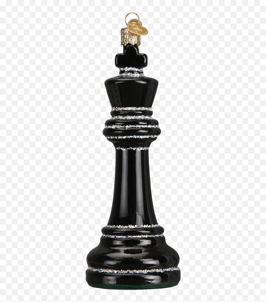 Chess Piece Christmas Ornament - Chess Ornament Emoji,King Emoji Black
