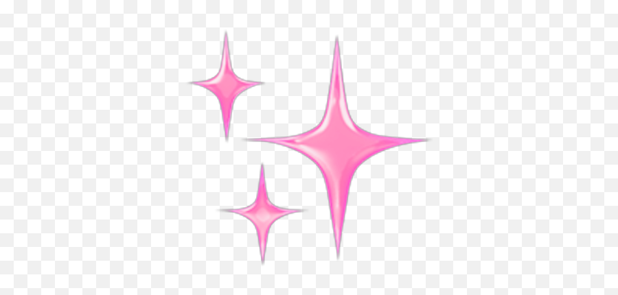 Pink Sparkles Emoji Sparkleemoji - Aesthetic Purple Heart Transparent,Emoji Sparkles