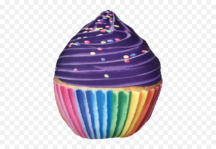 Rainbow Cupcake Microbead Pillow - Buttercream Emoji,Emoji Cupcake Cake
