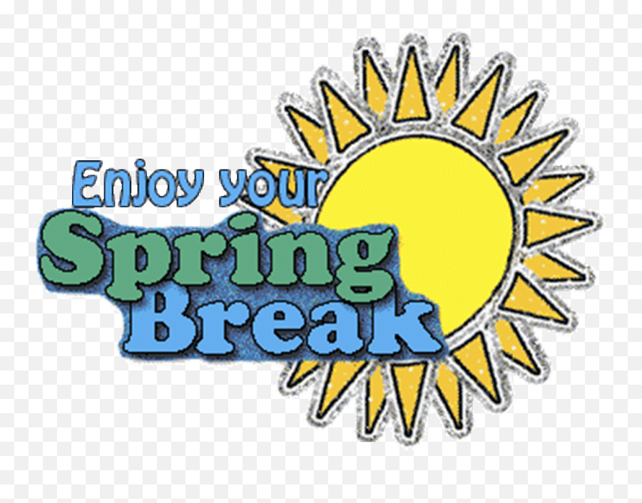 Spring Break Clipart Gif - Have A Great Spring Break Emoji,Spring Break Emoji