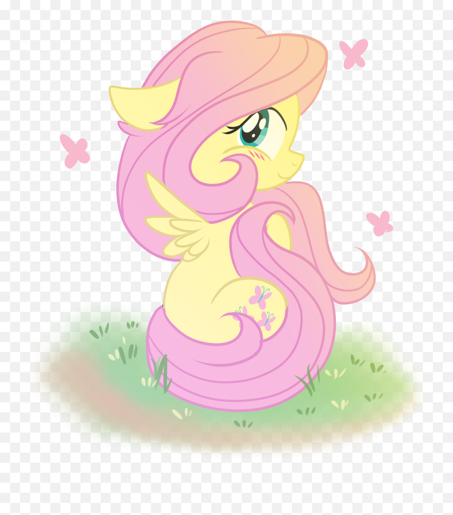 A Few Reasons To Like Fluttershy - Yellow Pink Squee Mlp Illustration Emoji,How To Make A Butt Emoji